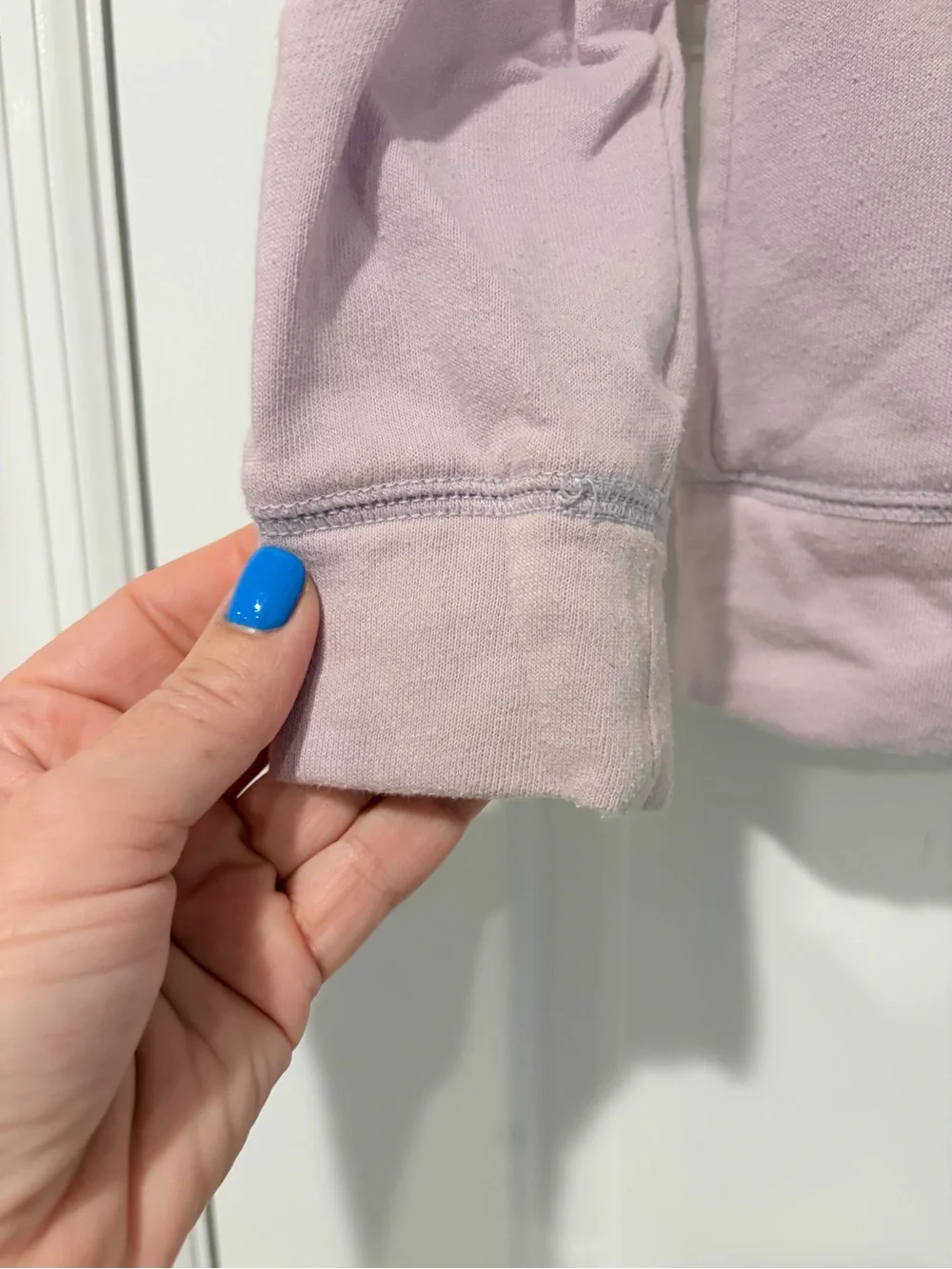 GAP Light Purple Girls' Zip-Up Hoodie with Faux Fur Hood Trim